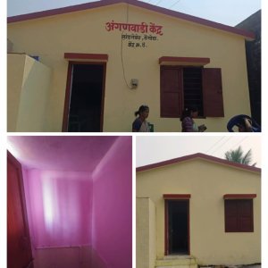 नवीन अंगणवाडी वास्तुचे बांधकाम